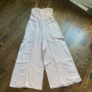 Women's American Eagle Striped en Corset Jumpsuit Size S